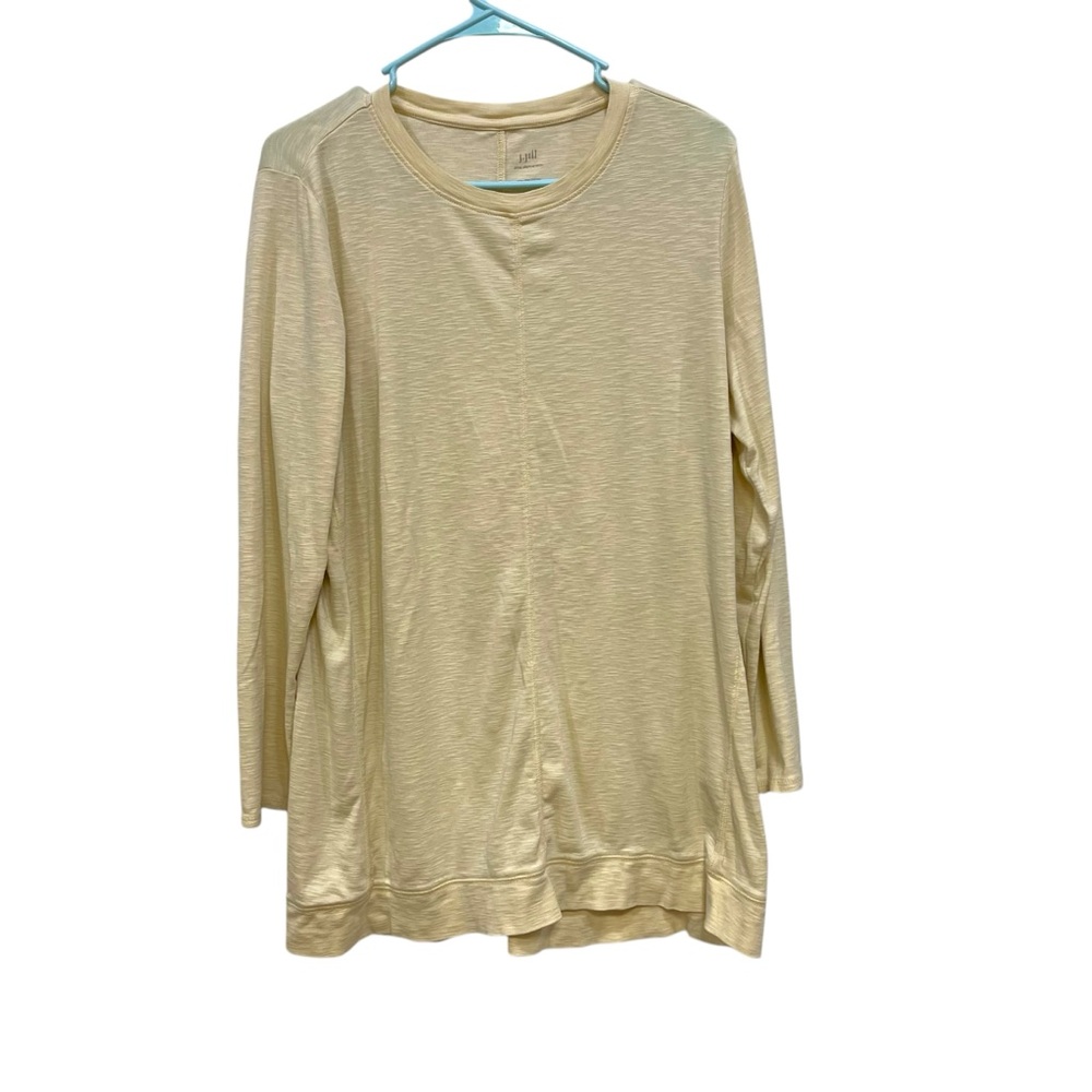 J. Jill Cream Long Sleeve Tee